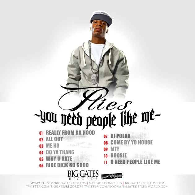 New Mixtape: Plies You Need People Like Me - Rap Radar