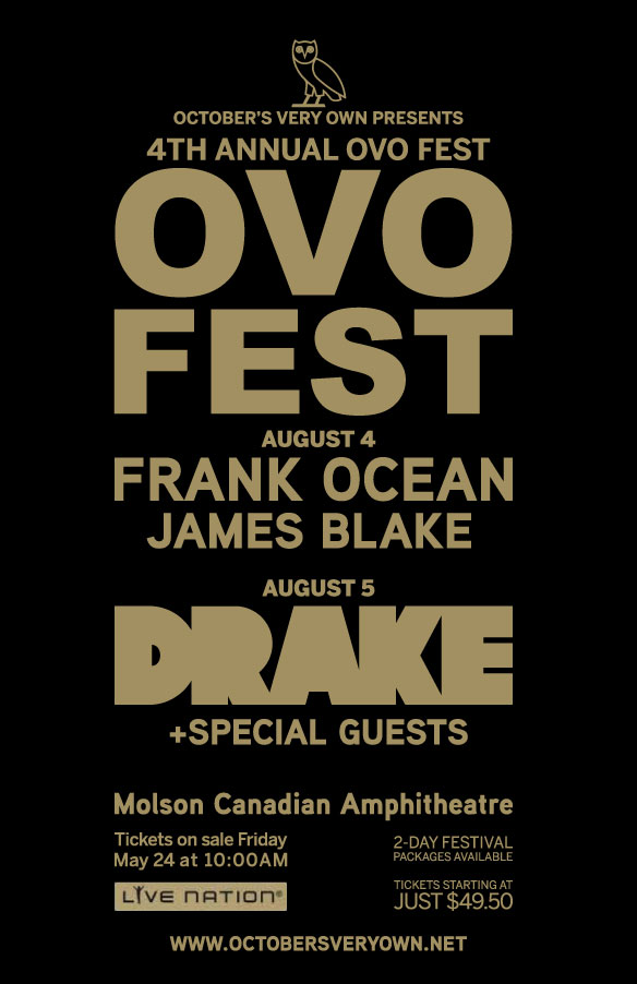 Drake Announces 4th Annual OVO Fest Rap Radar Drake Announces 4th Annual OVO Fest Rap Radar