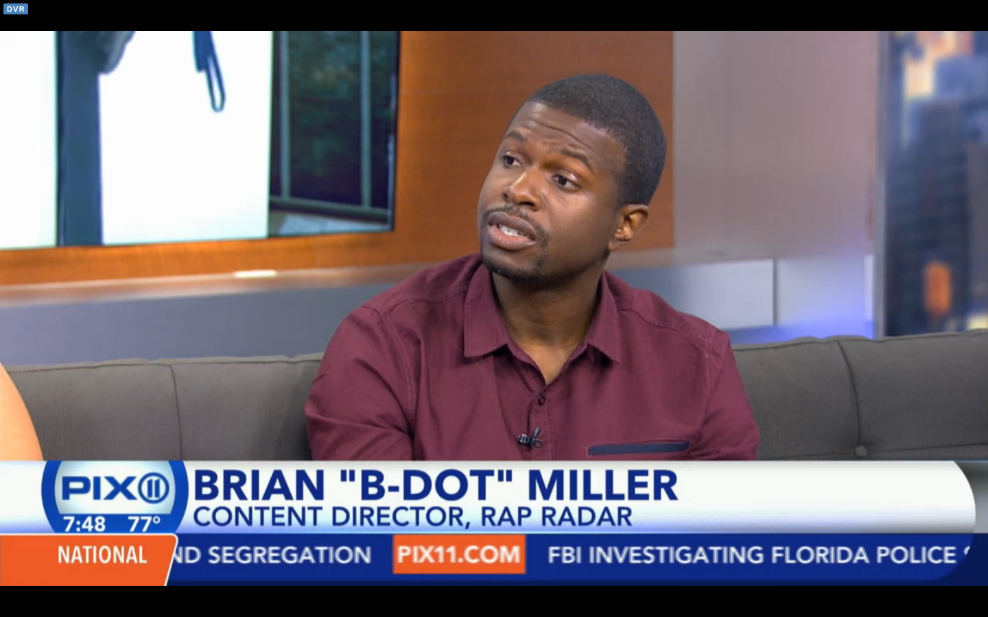 B.Dot On Pix11 Morning News - Rap Radar