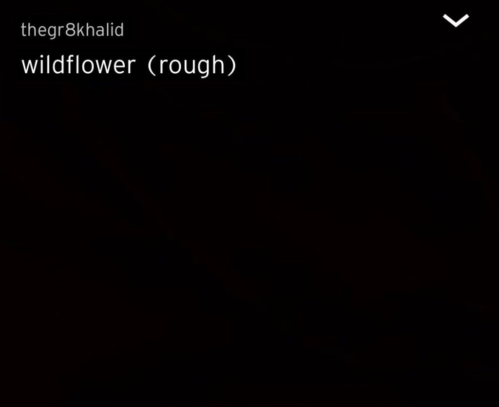 New Music Khalid “Wildflower” Rap Radar