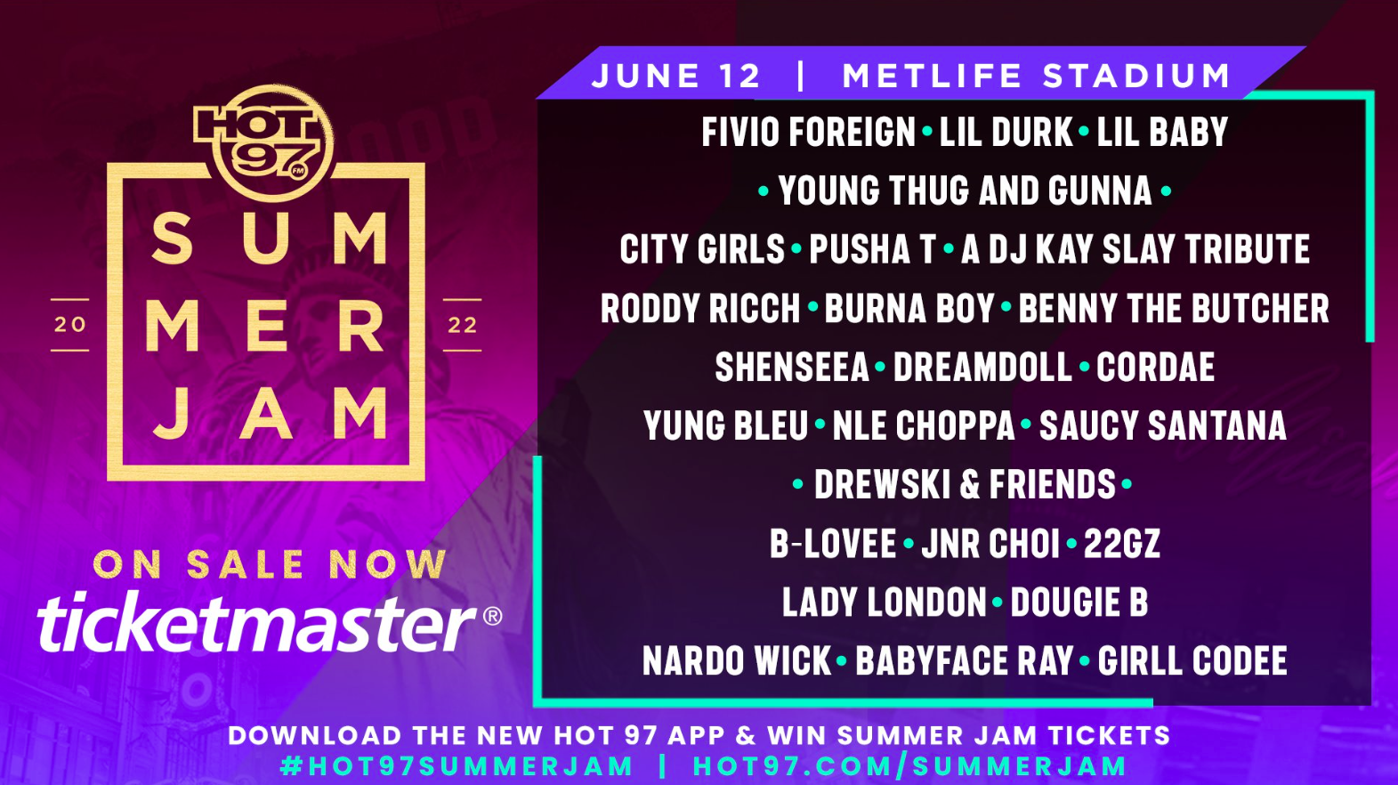 Hot 97 Announces Summer Jam ’22 Lineup Rap Radar